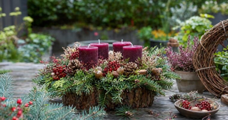 Weihnachtsdeko aus dem Garten: Ideen mit Naturmaterialien selbst gemacht
